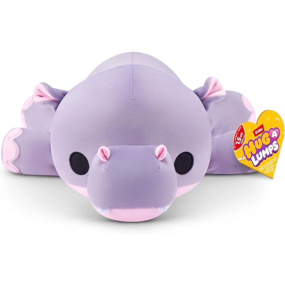 Hug-A-Lumps 17-Inch Weighted Medium Plush 3.3 lbs Cuddly Squishy Hippo Harley